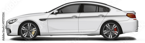 Voiture routière blanche