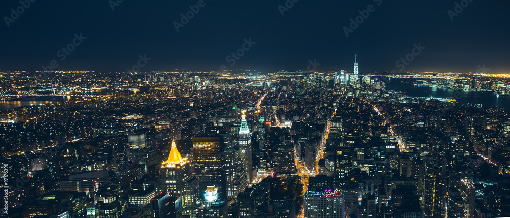Fototapeta premium manhattan new york city night