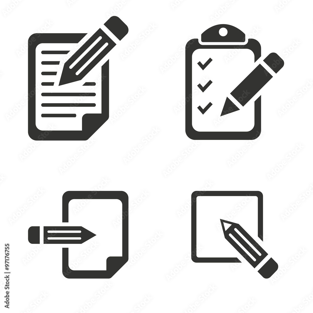 Clipboard icon. Clipboard icon.