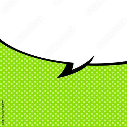 Speech Bubble Pop-Art Style