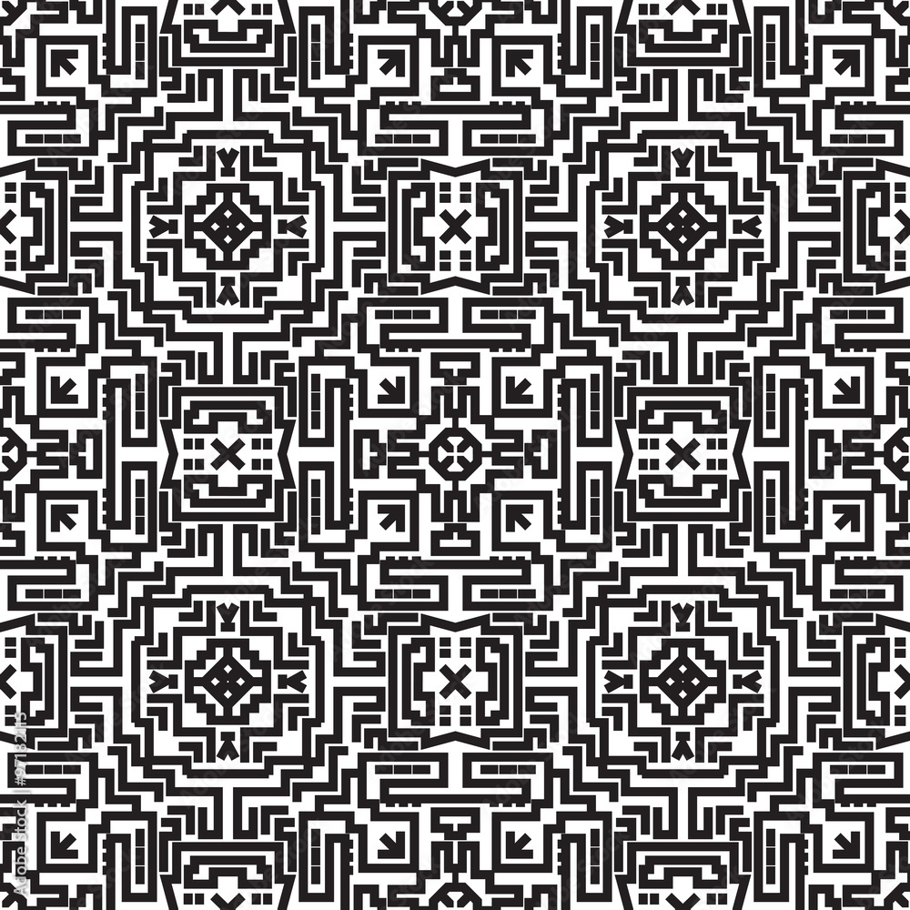 Abstract lines seamless pattern. Modern stylish geometric backgr