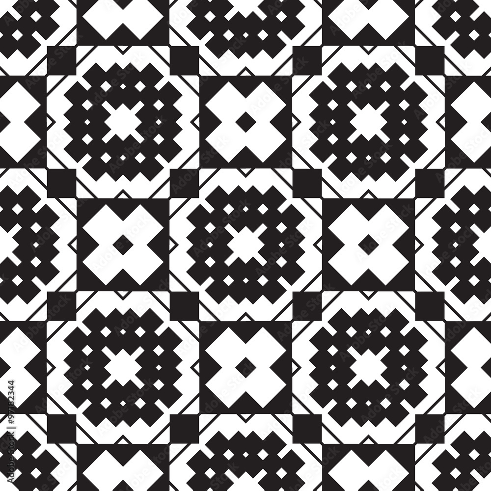 Fototapeta premium Abstract geometric seamless pattern