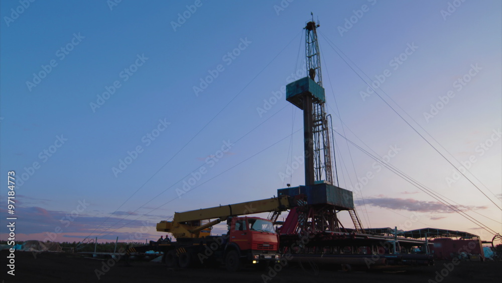 4K Timelapse oil gas drilling 4K Timelapse oil gas drilling