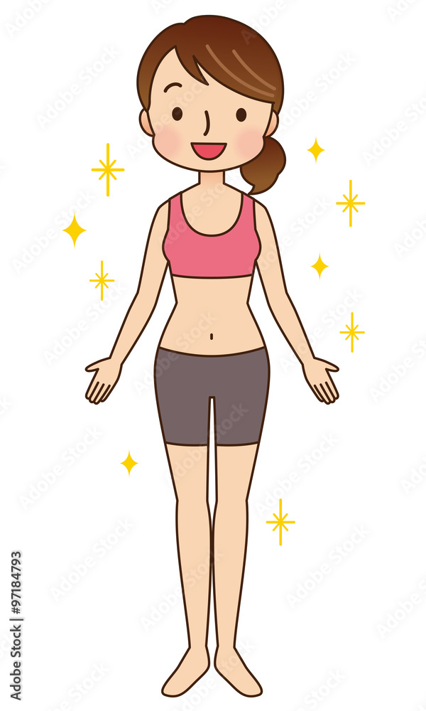 ダイエット　女性　健康的な身体