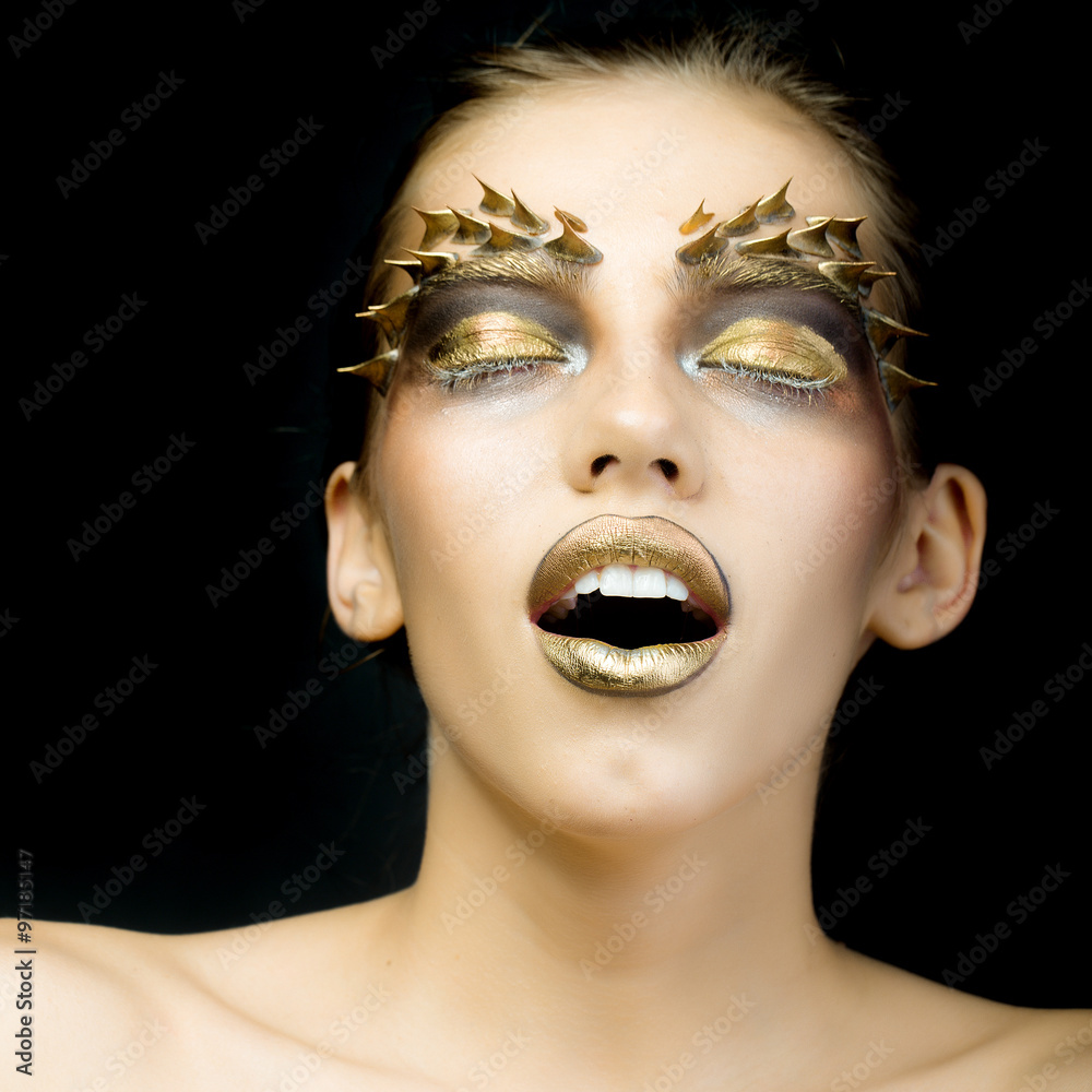 Sexual golden woman Sexual golden woman