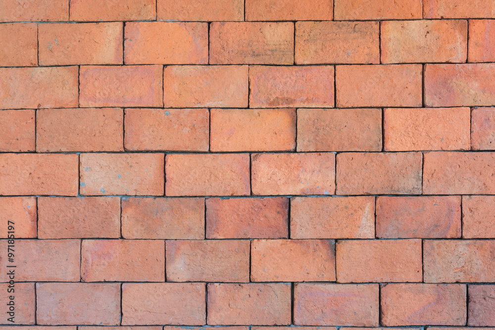 Background of big brick wall color Background of big brick wall color
