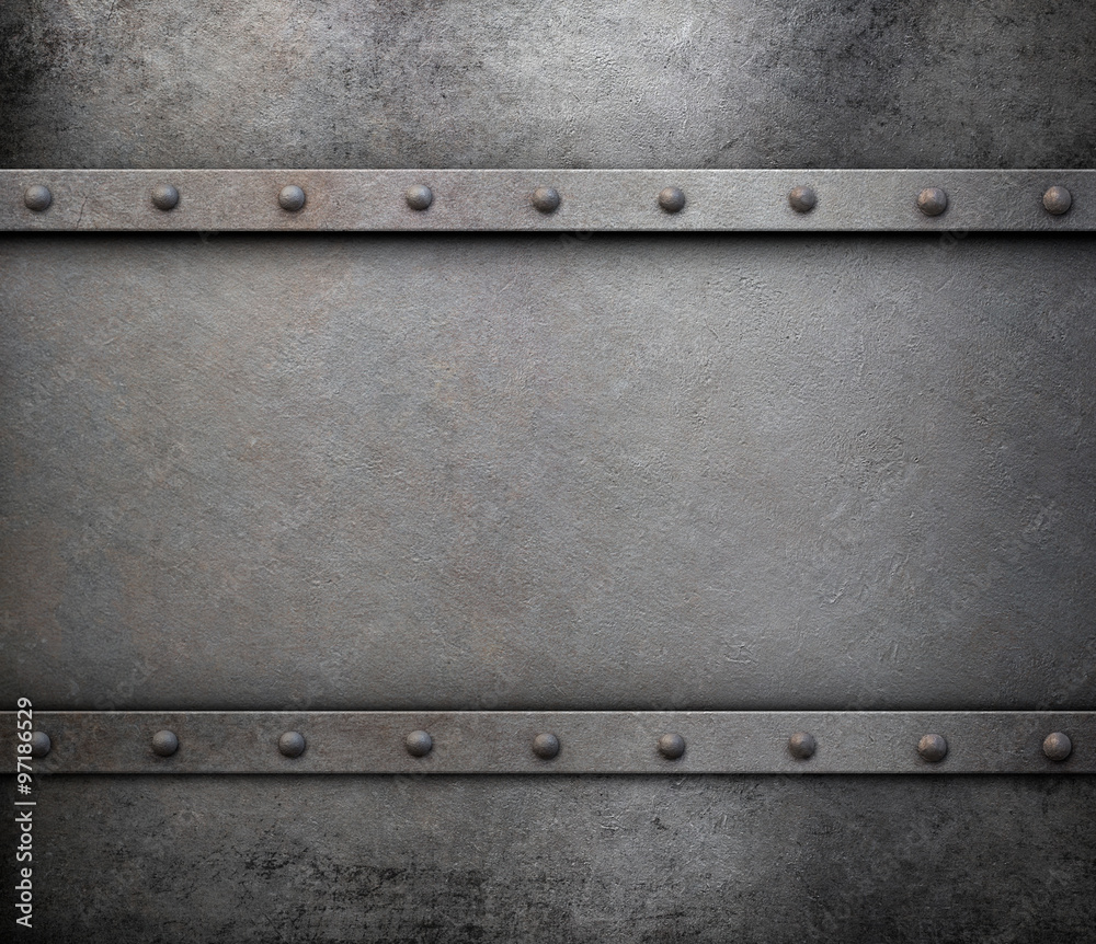 grunge metal background with rivets Stock Illustration | Adobe Stock