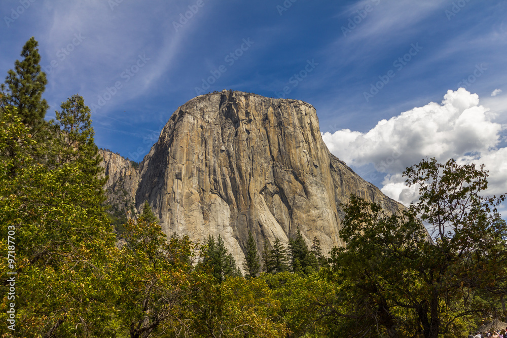 Huge rock in Yosemite National Park, California