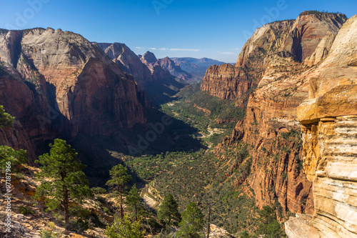 View on Zion National Park from Angel's landing point