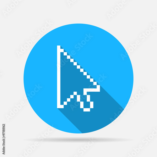 Pixel arrow cursor icon