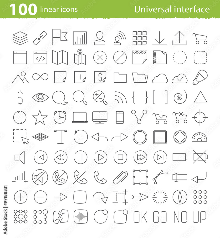 Vector universal inerface icons