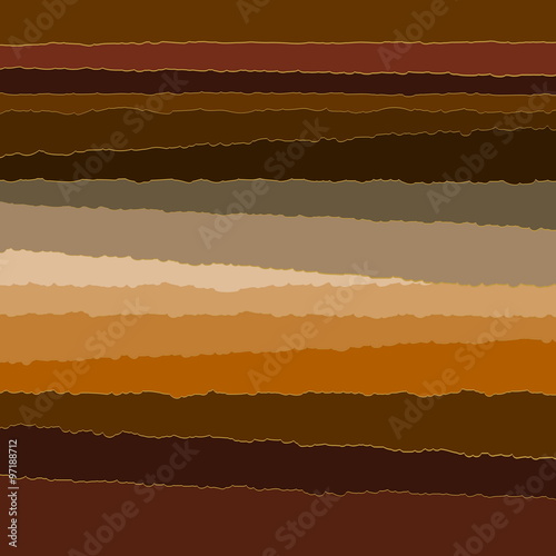 background of torn paper strips Brown