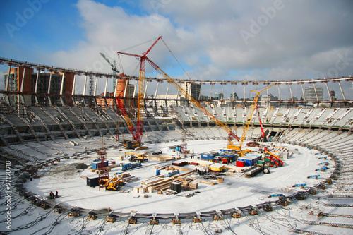 Construction of the stadium
