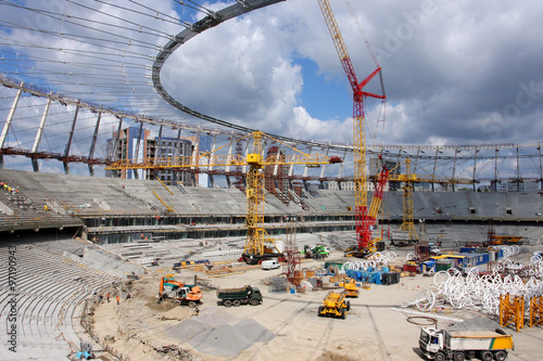 Construction of the stadium