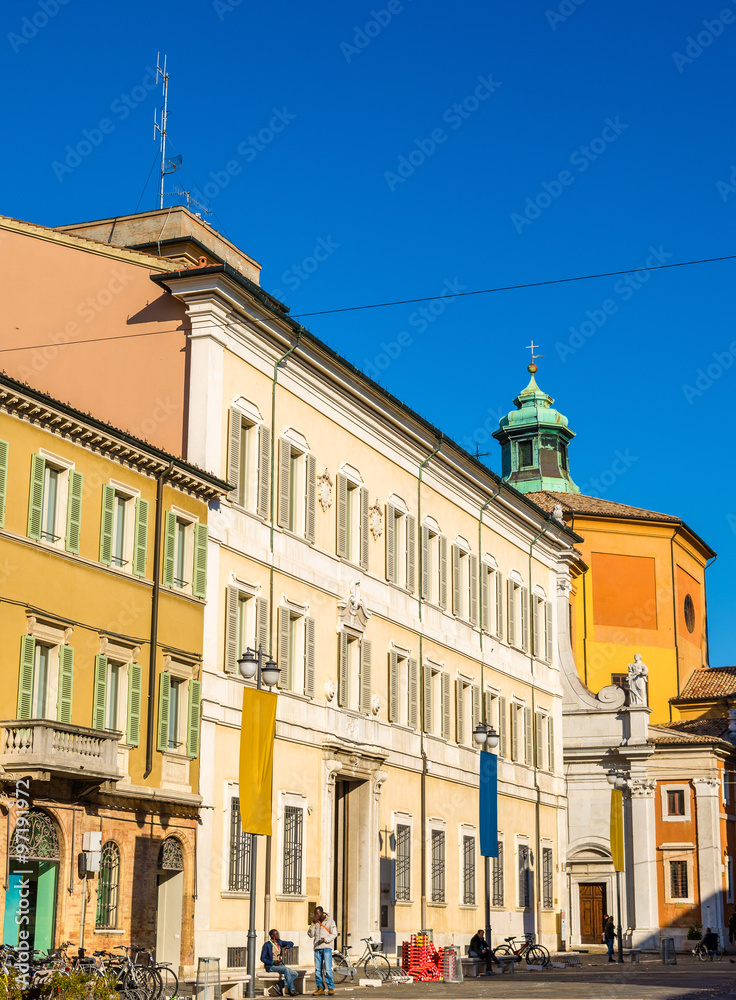 Buildings on Piazza del Popolo - Ravenna, Italy