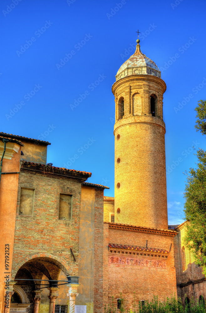 Bell tower of San Vitale Basilica - Ravenna, Italy