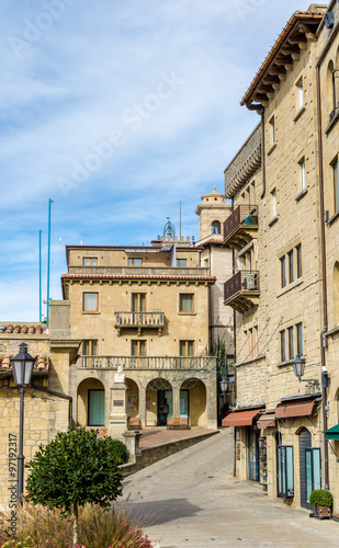 Fototapeta Naklejka Na Ścianę i Meble -  Buildings in the city of San Marino