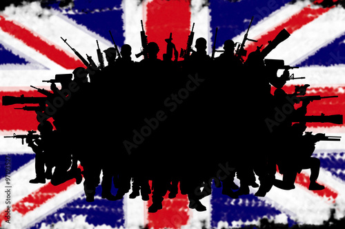 Great Britain or british army concept