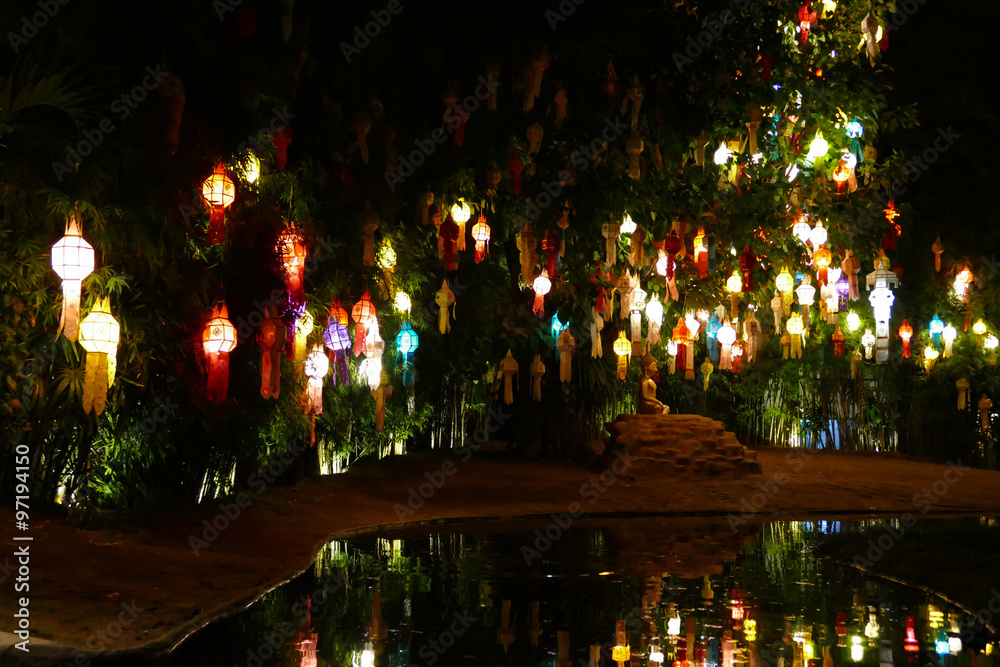 Fototapeta premium colorful paper lantern in Yeepeng festival