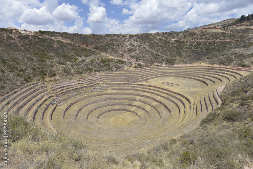 Ruinas incas de Moray, cerca de Cuzco, Perú Ruinas incas de Moray, cerca de Cuzco, Perú