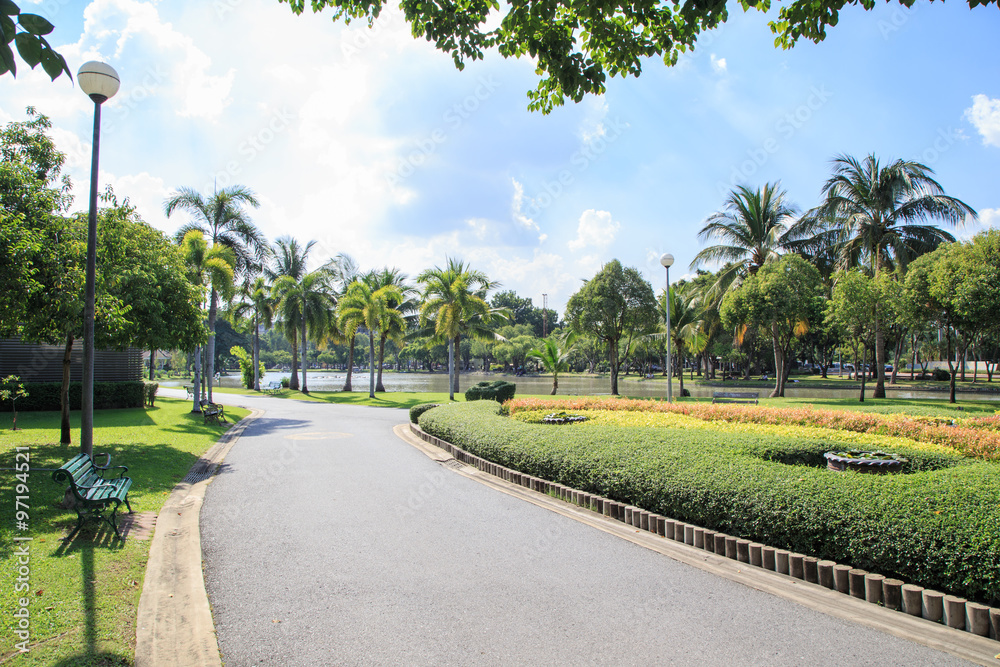 Thailand Garden Walkway