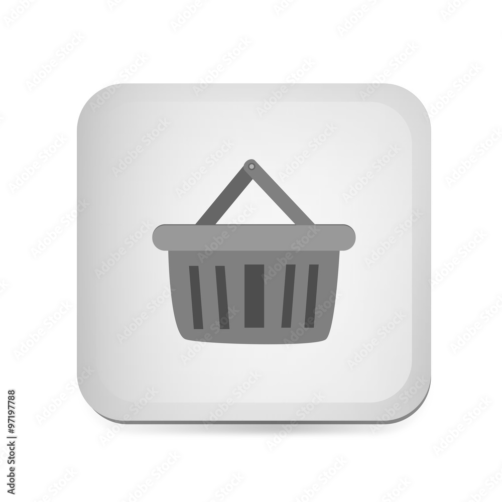 Basket grey button Basket grey button