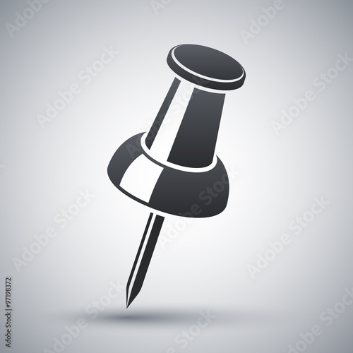 Vector pushpin icon
