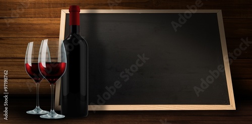 Composite image of red wine © vectorfusionart