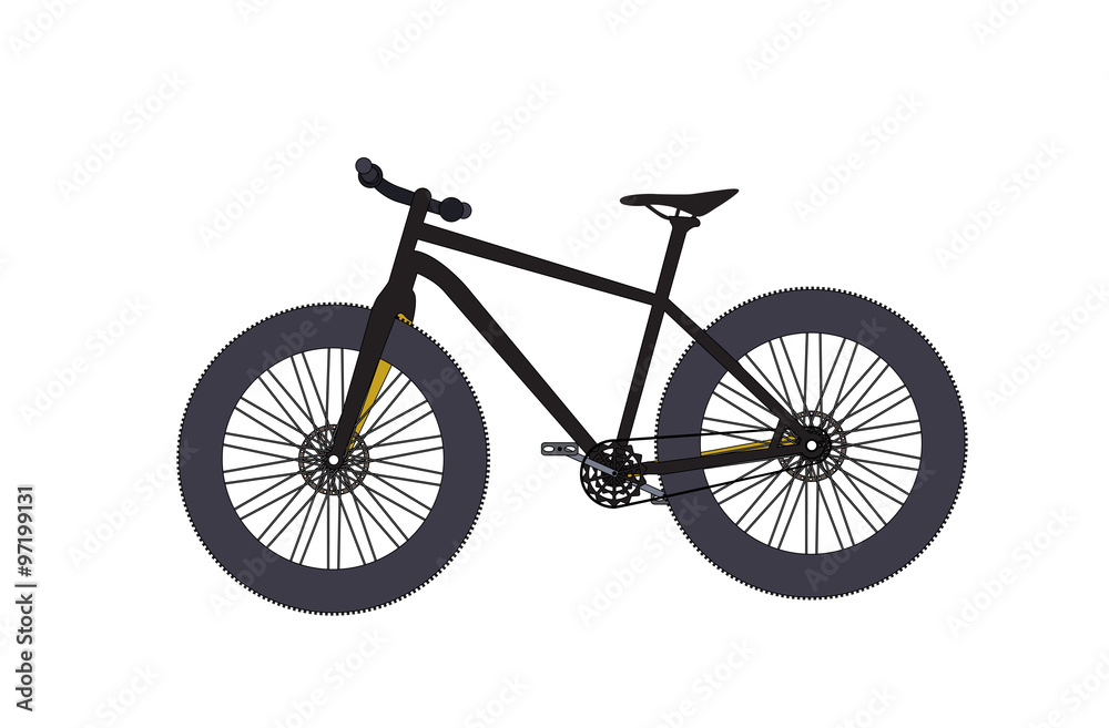 Bicycle. Vector Illustrator.