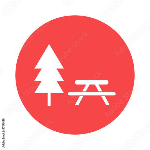 Picnic table icon
