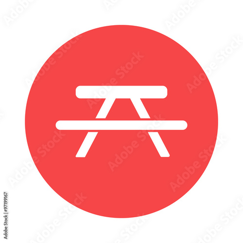 Picnic table icon