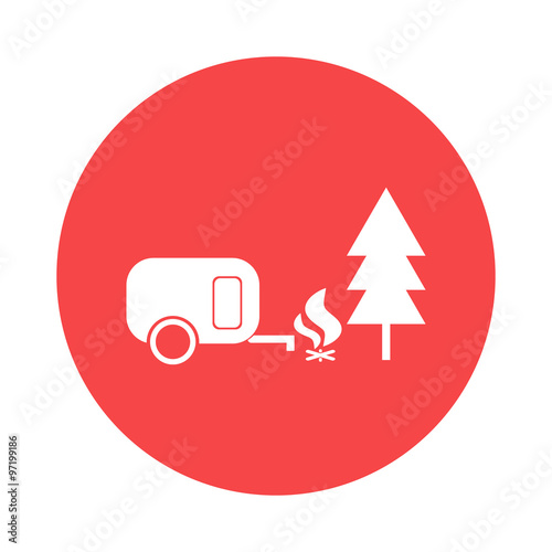 Holiday camp icon