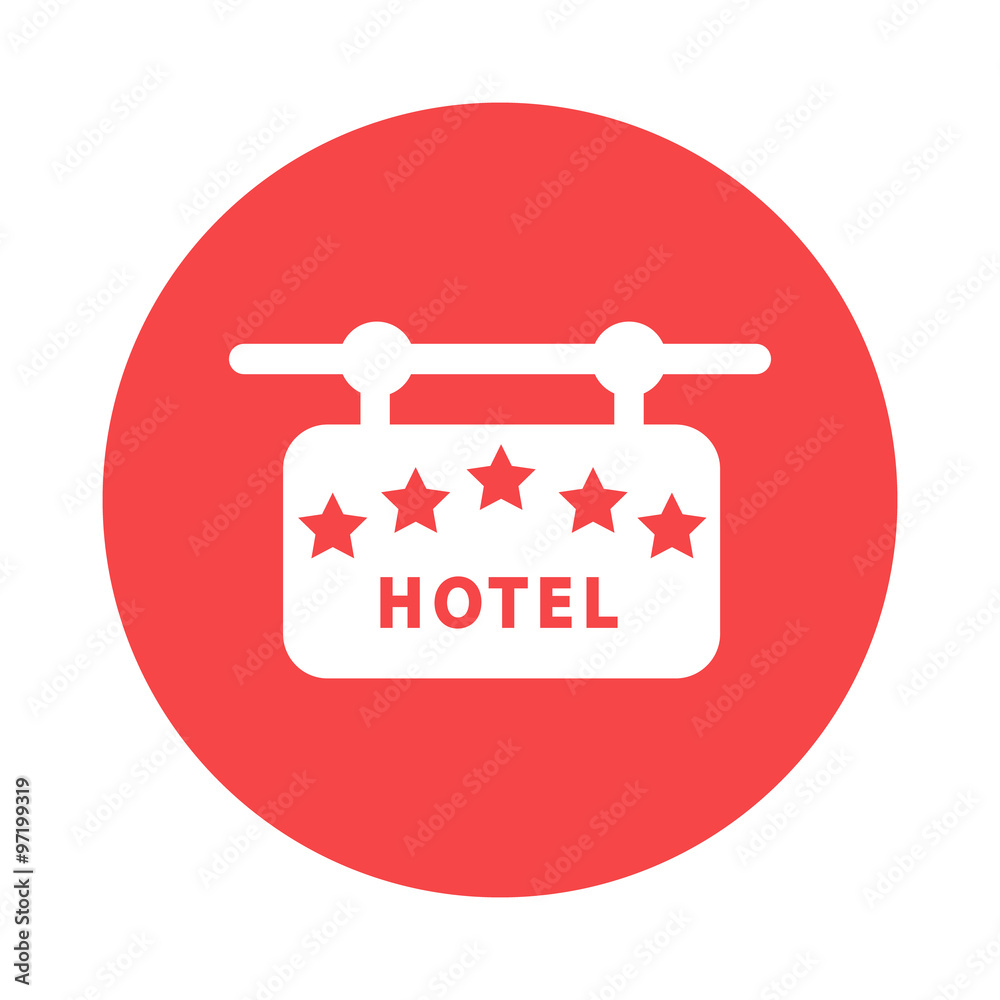 Signboard hotel icon Signboard hotel icon