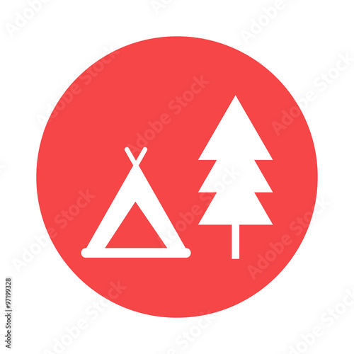 Holiday camp icon