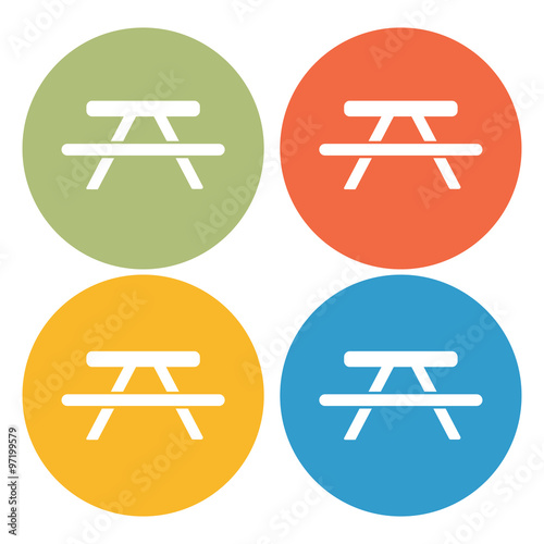 Picnic table icon