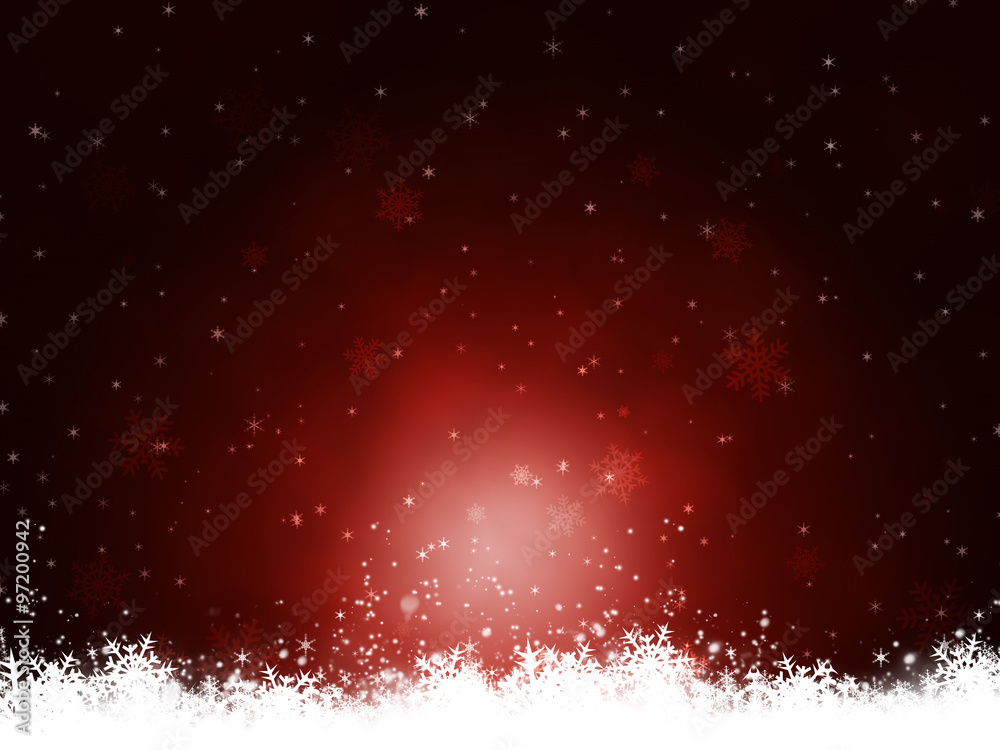 Winter Red Background