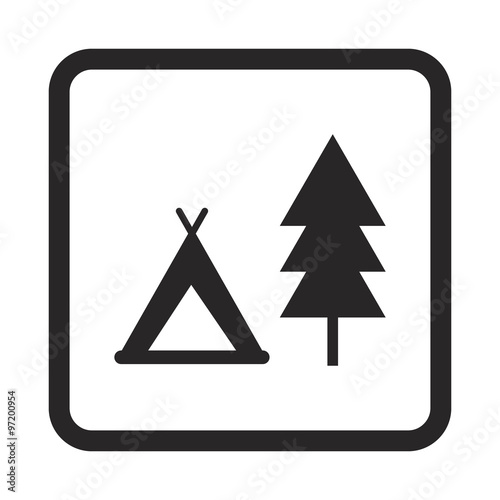 Holiday camp icon