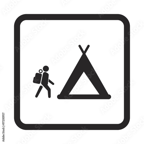 Holiday camp icon