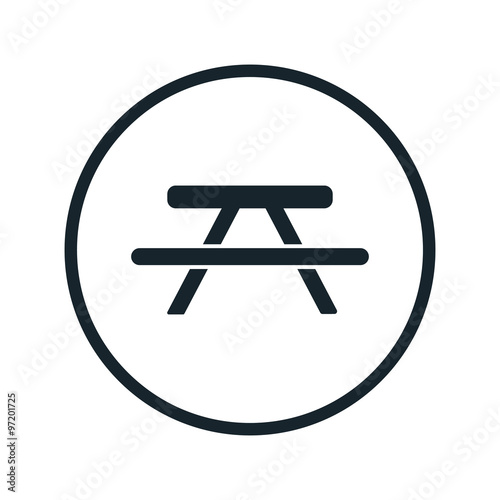 Picnic table icon