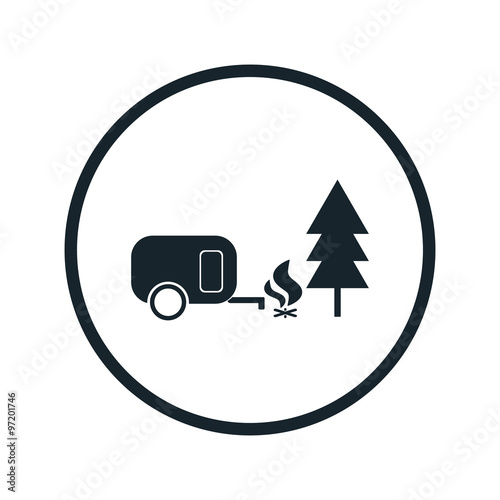 Holiday camp icon