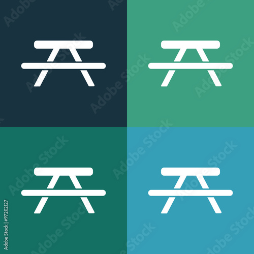 Picnic table icon