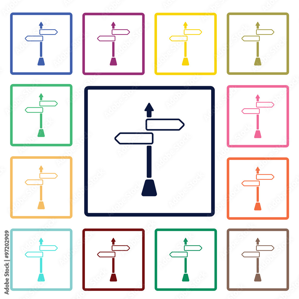 Road sign icon Road sign icon