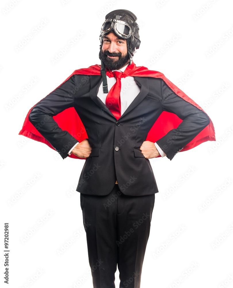 Happy super hero businessman Happy super hero businessman