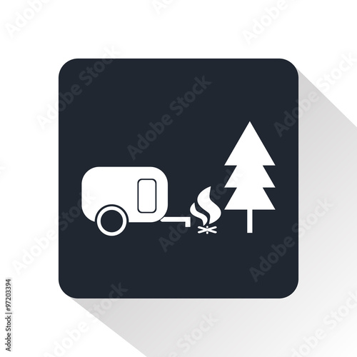 Holiday camp icon