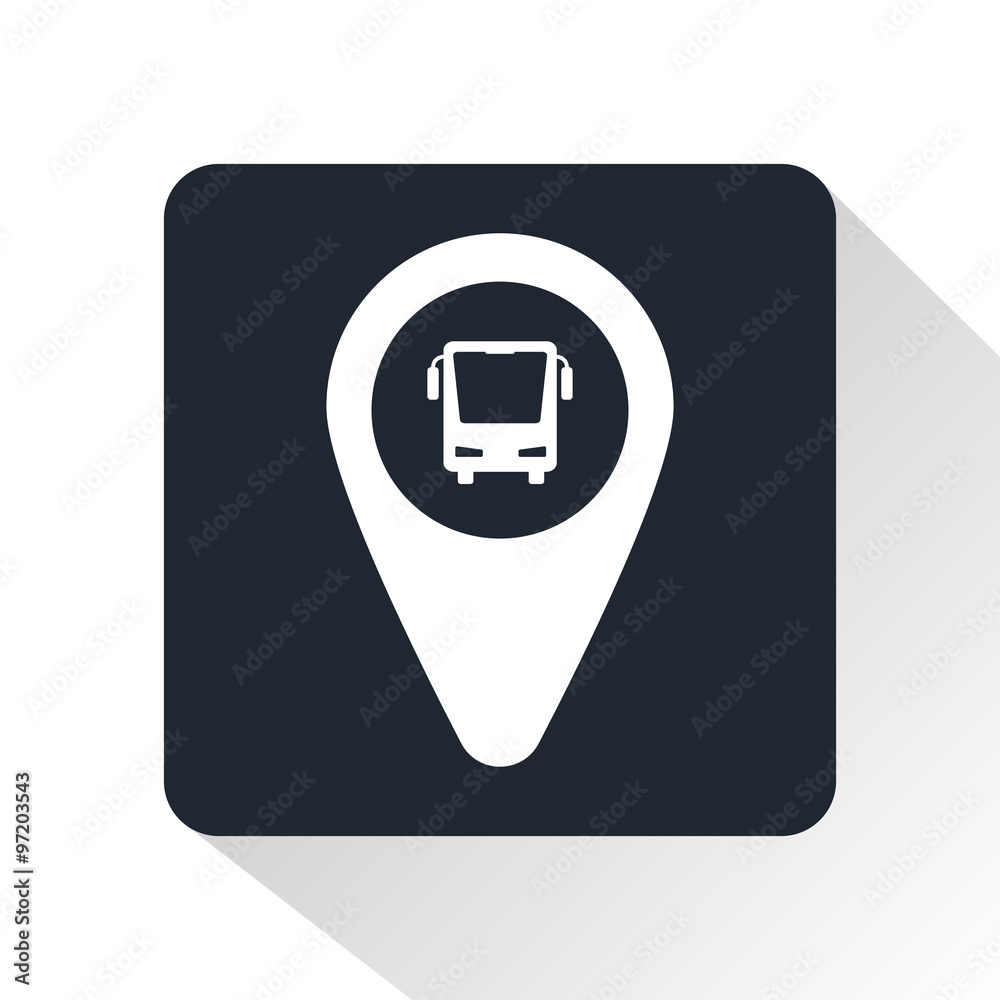 Bus parking icon Bus parking icon