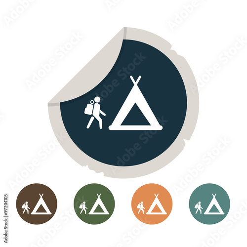 Holiday camp icon