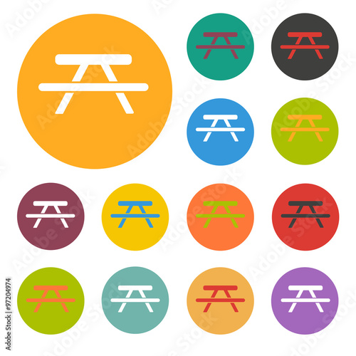 Picnic table icon