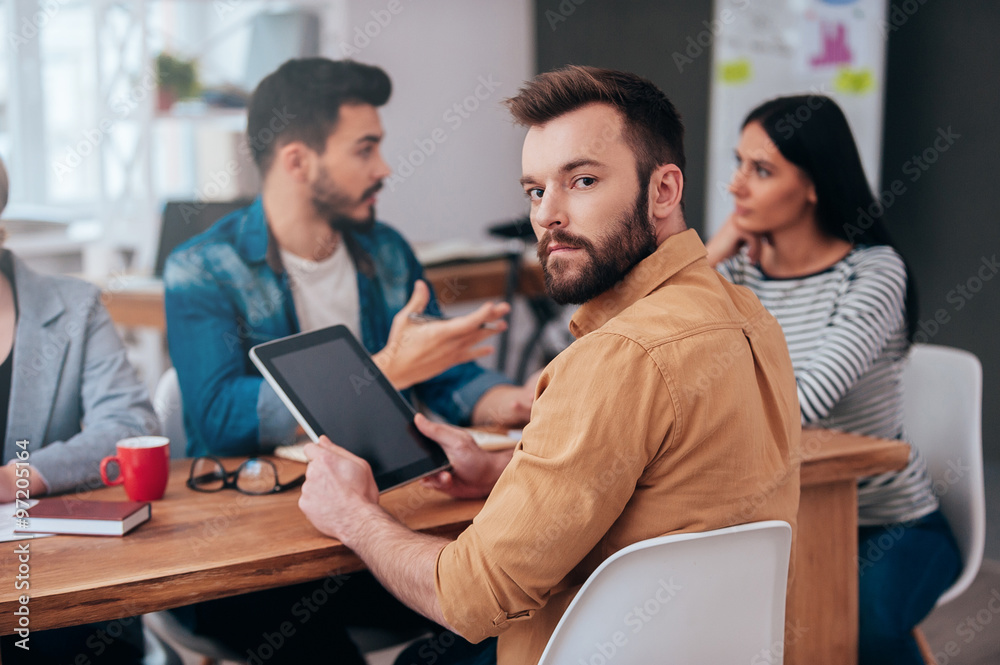 Obraz premium Feeling confident in my team. 