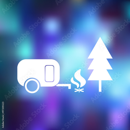 Holiday camp icon