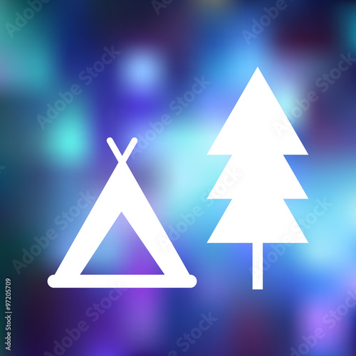 Holiday camp icon